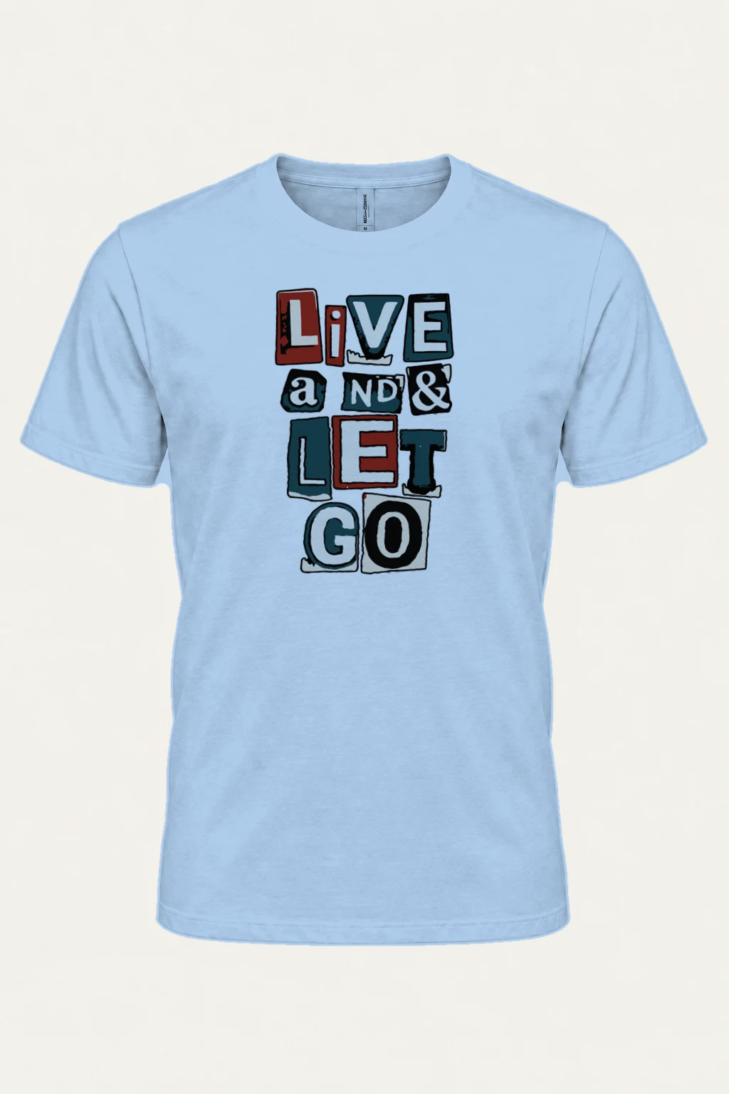 "Live and Let Go" Heavyweight Unisex Crewneck T-shirt | Gildan 5000