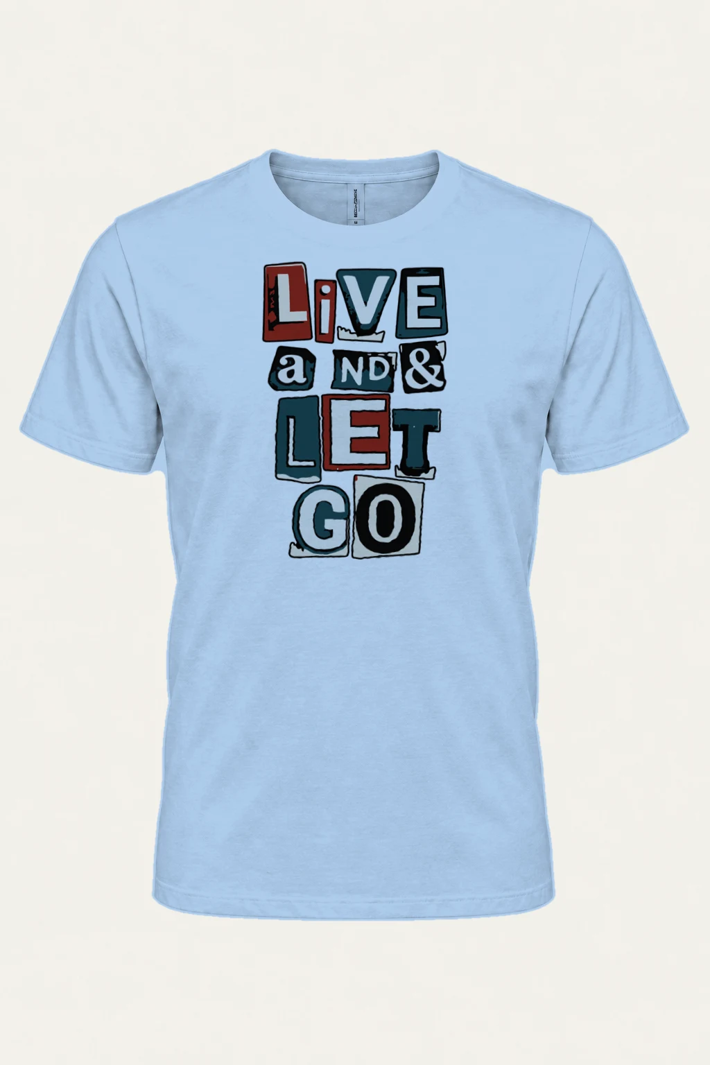 "Live and Let Go" Heavyweight Unisex Crewneck T-shirt | Gildan 5000