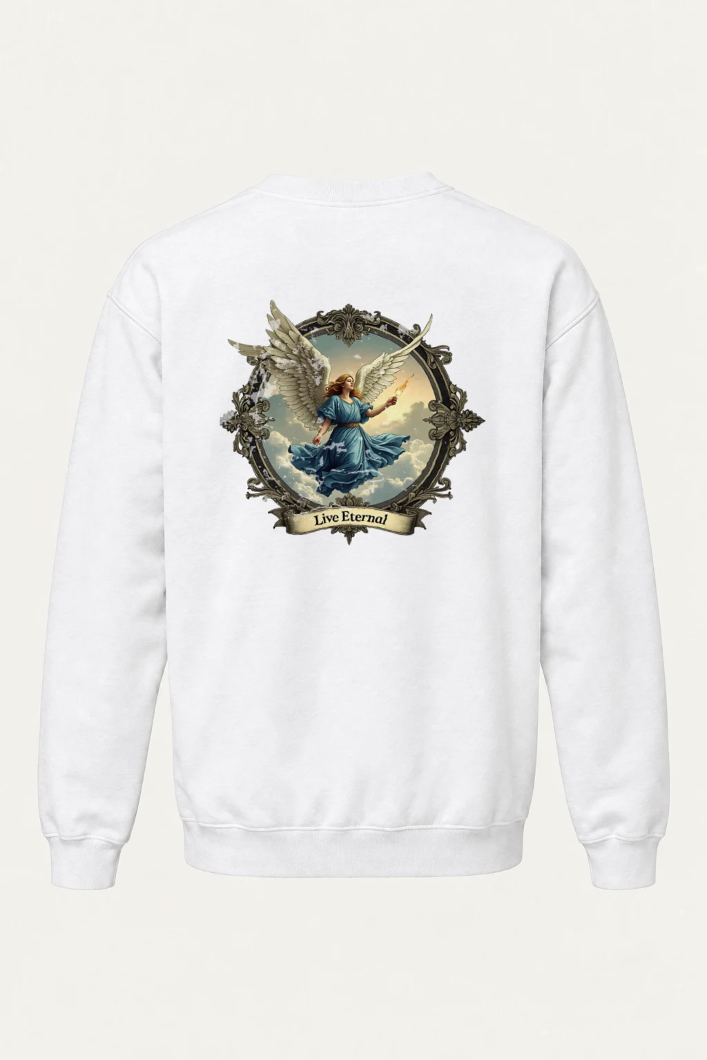 "Live Eternal Flame" Heavy Blend Unisex Crewneck Sweatshirt | Gildan 18000