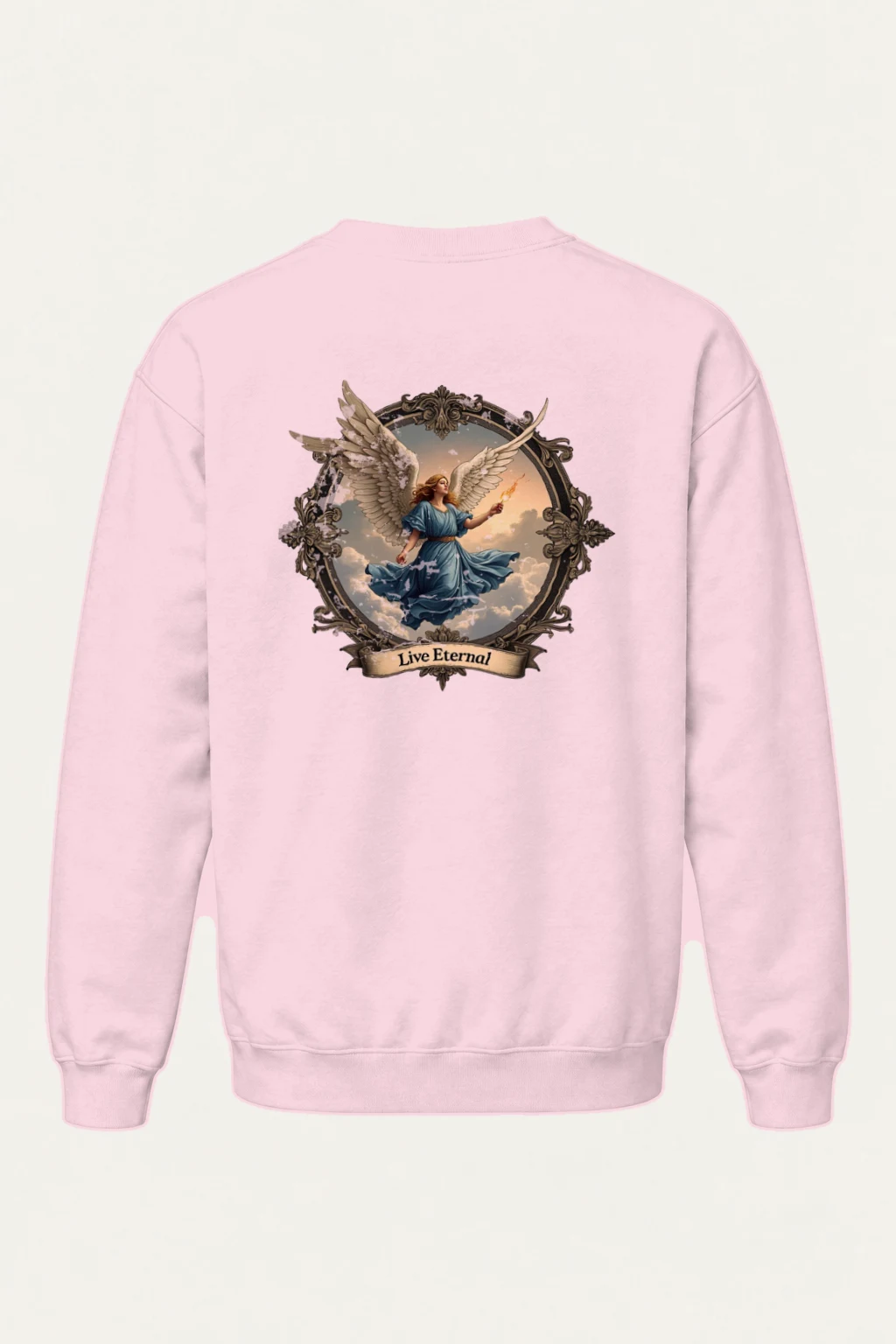 "Live Eternal Flame" Heavy Blend Unisex Crewneck Sweatshirt | Gildan 18000