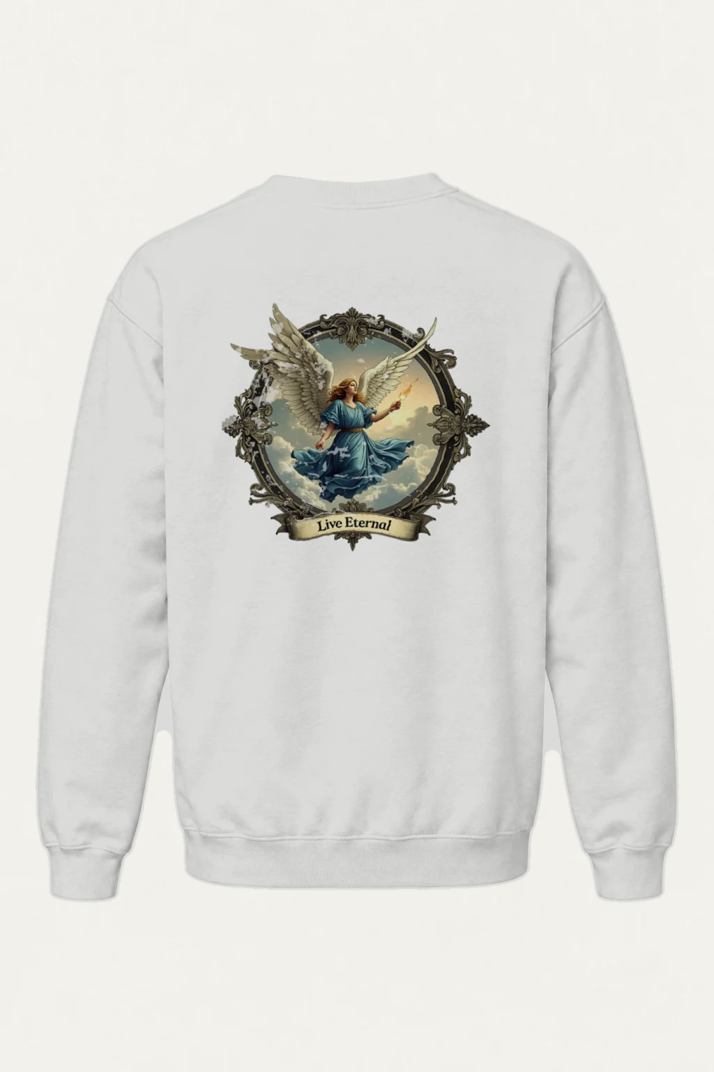 "Live Eternal Flame" Heavy Blend Unisex Crewneck Sweatshirt | Gildan 18000