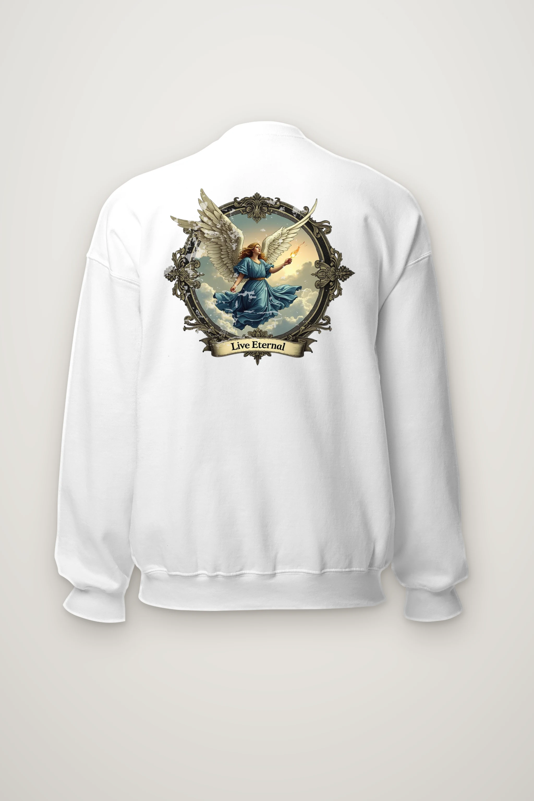 "Live Eternal Flame" Heavy Blend Unisex Crewneck Sweatshirt