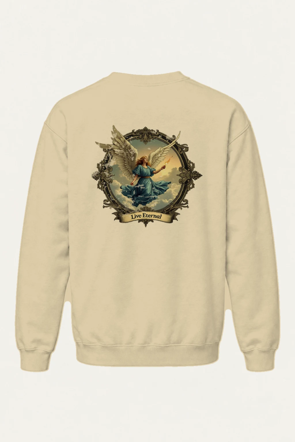 "Live Eternal Flame" Heavy Blend Unisex Crewneck Sweatshirt | Gildan 18000