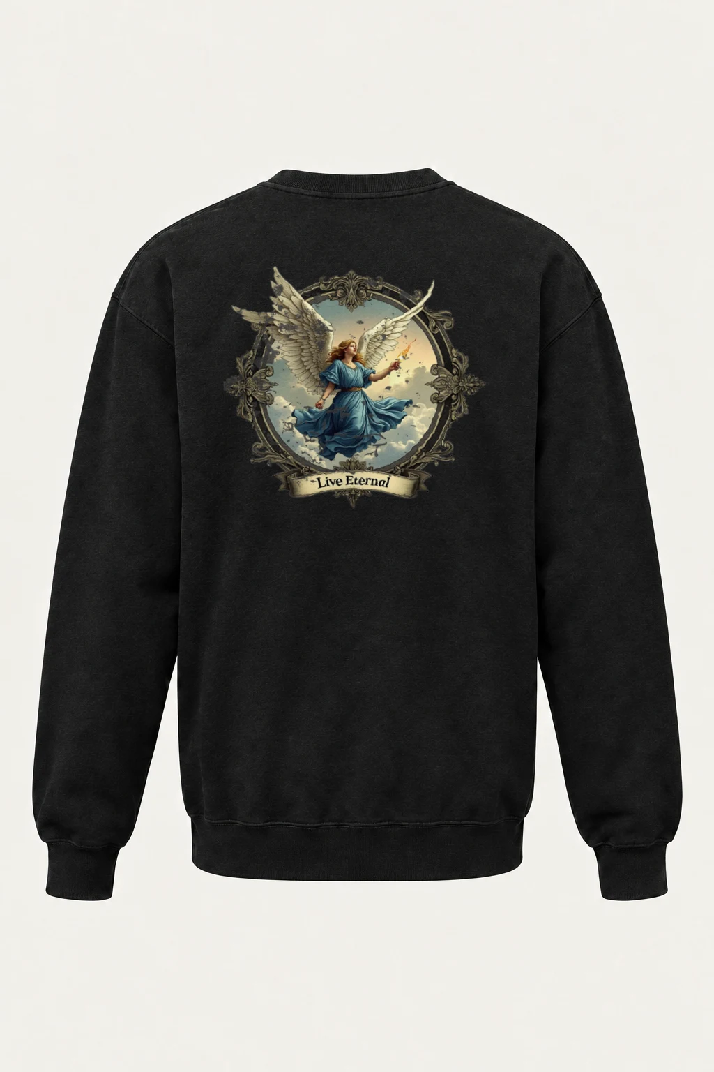 "Live Eternal Flame" Heavy Blend Unisex Crewneck Sweatshirt | Gildan 18000