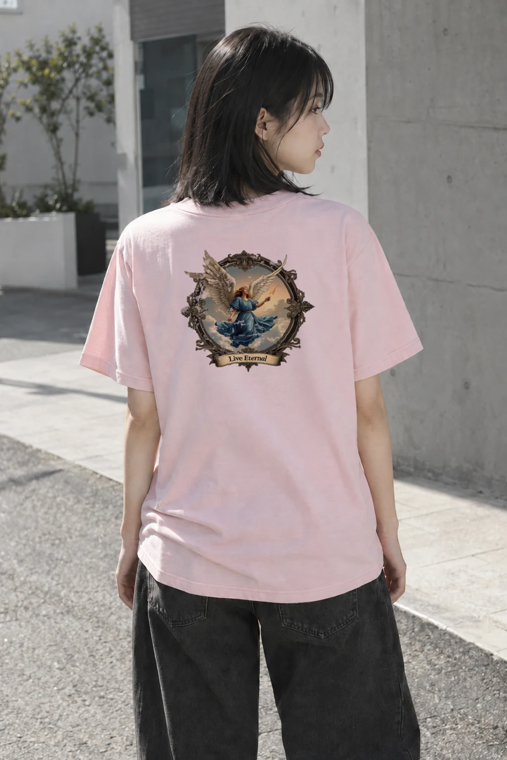 "Live Eternal" Heavyweight Unisex Crewneck T-shirt | Gildan 5000