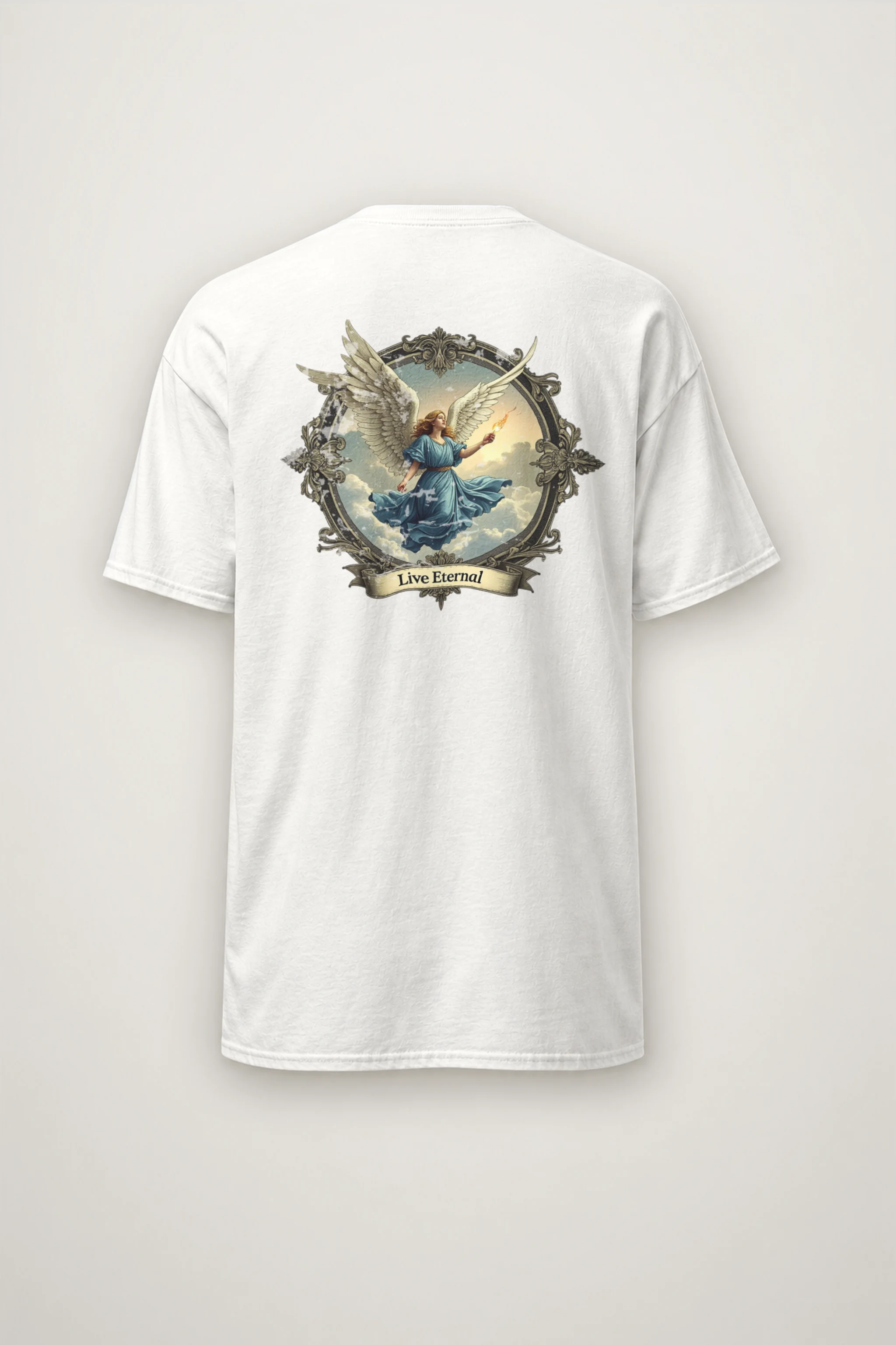 "Live Eternal" Heavyweight Unisex Crewneck T-shirt