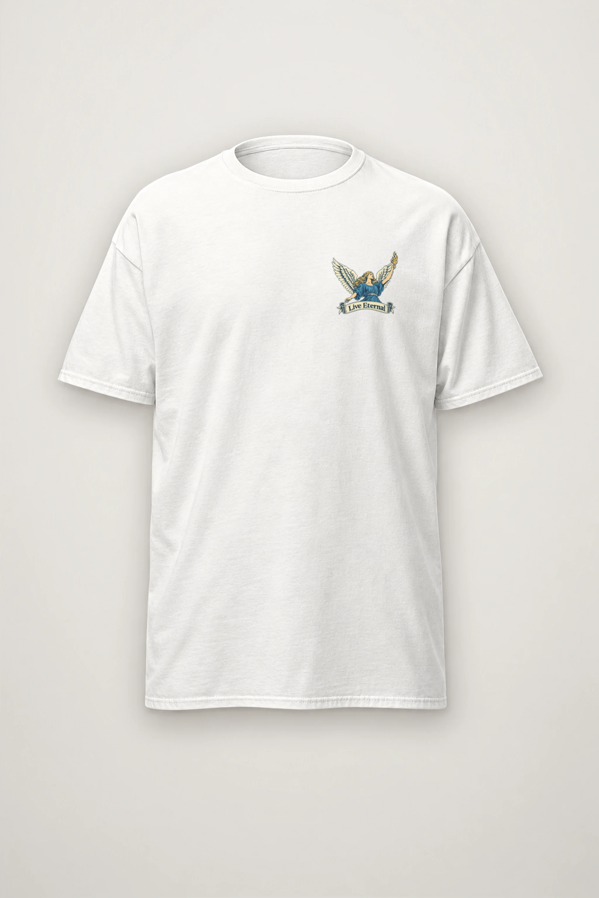 "Live Eternal" Heavyweight Unisex Crewneck T-shirt