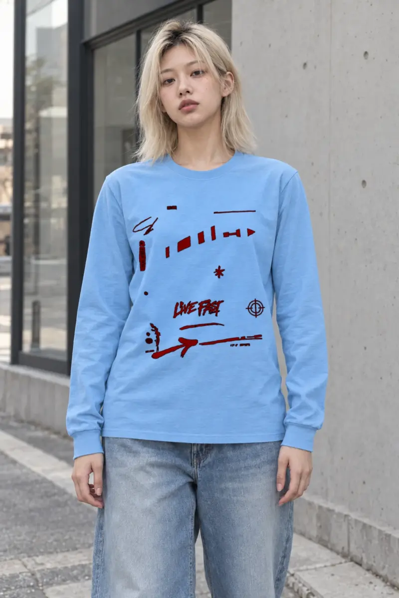"Live Fast Racing" Unisex Longsleeve T-shirt | Gildan 2400