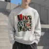 "Live & Let Live" Heavy Blend Unisex Crewneck Sweatshirt | Gildan 18000