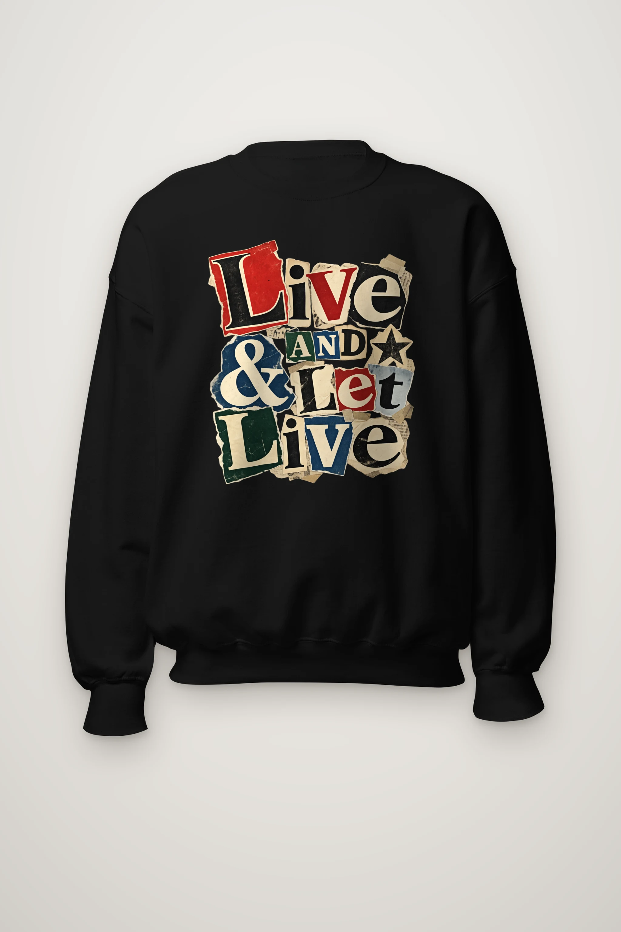 "Live & Let Live" Heavy Blend Unisex Crewneck Sweatshirt