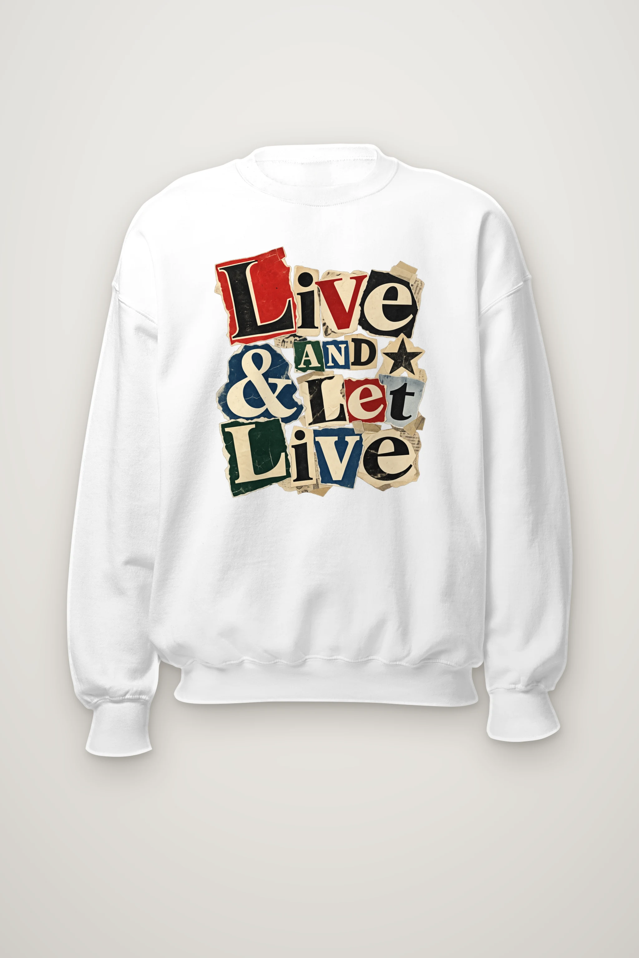 "Live & Let Live" Heavy Blend Unisex Crewneck Sweatshirt