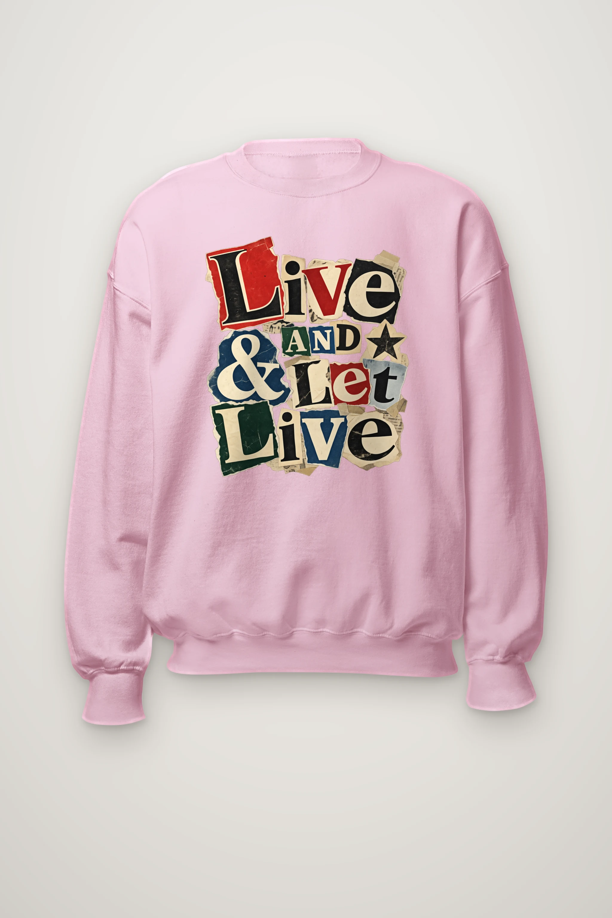 "Live & Let Live" Heavy Blend Unisex Crewneck Sweatshirt