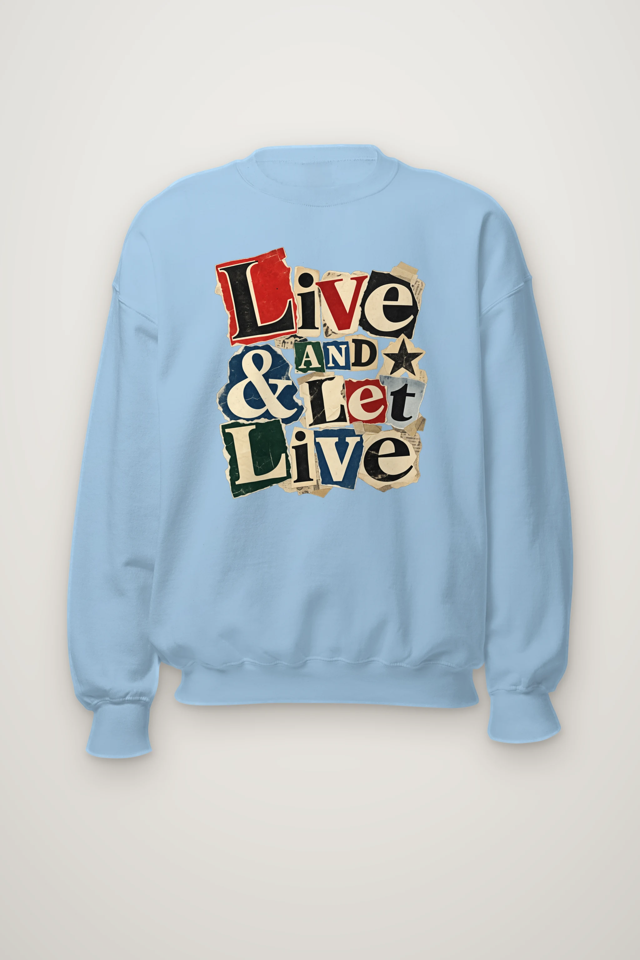 "Live & Let Live" Heavy Blend Unisex Crewneck Sweatshirt