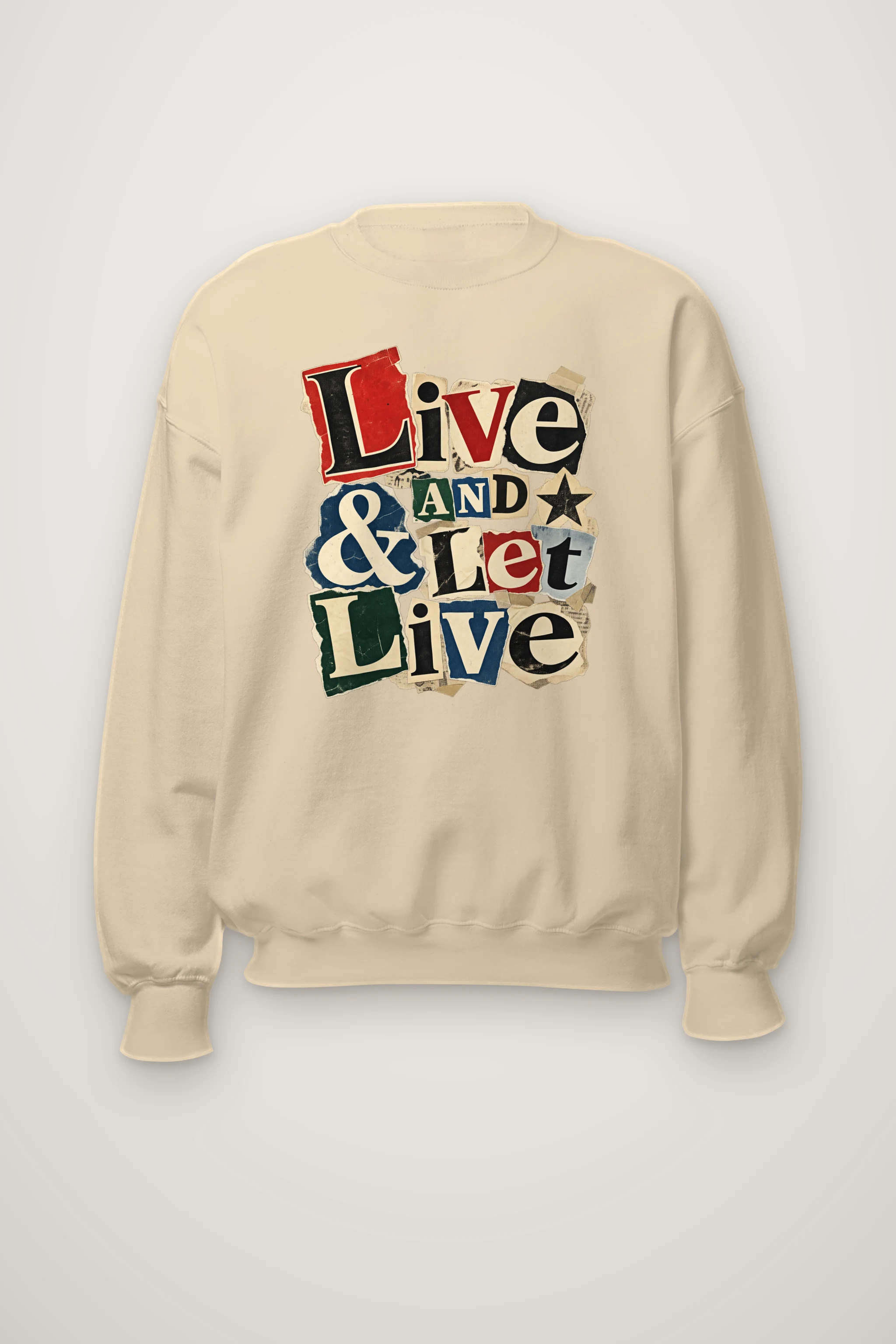 "Live & Let Live" Heavy Blend Unisex Crewneck Sweatshirt
