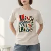 "Live & Let Live" Heavyweight Unisex Crewneck T-shirt
