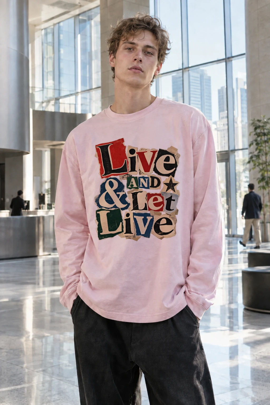 "Live & Let Live" Unisex Longsleeve T-shirt | Gildan 2400