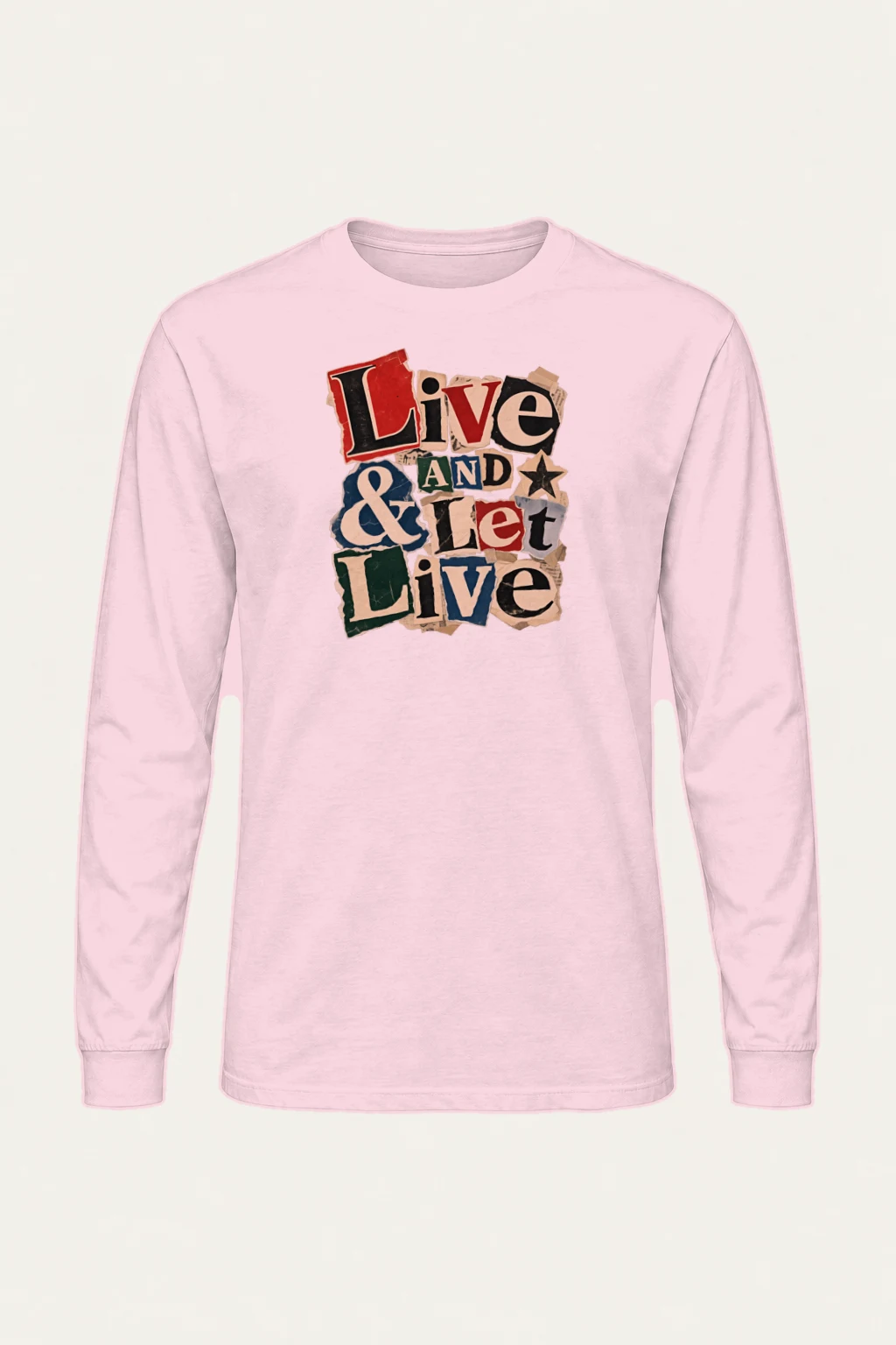 "Live & Let Live" Unisex Longsleeve T-shirt | Gildan 2400