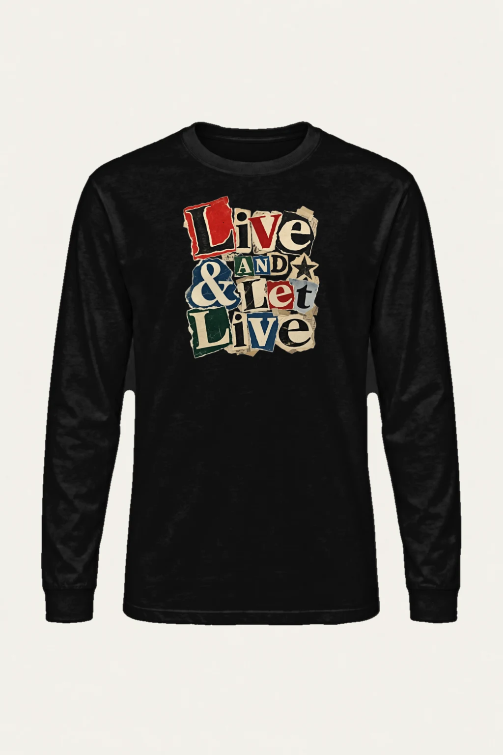 "Live & Let Live" Unisex Longsleeve T-shirt | Gildan 2400
