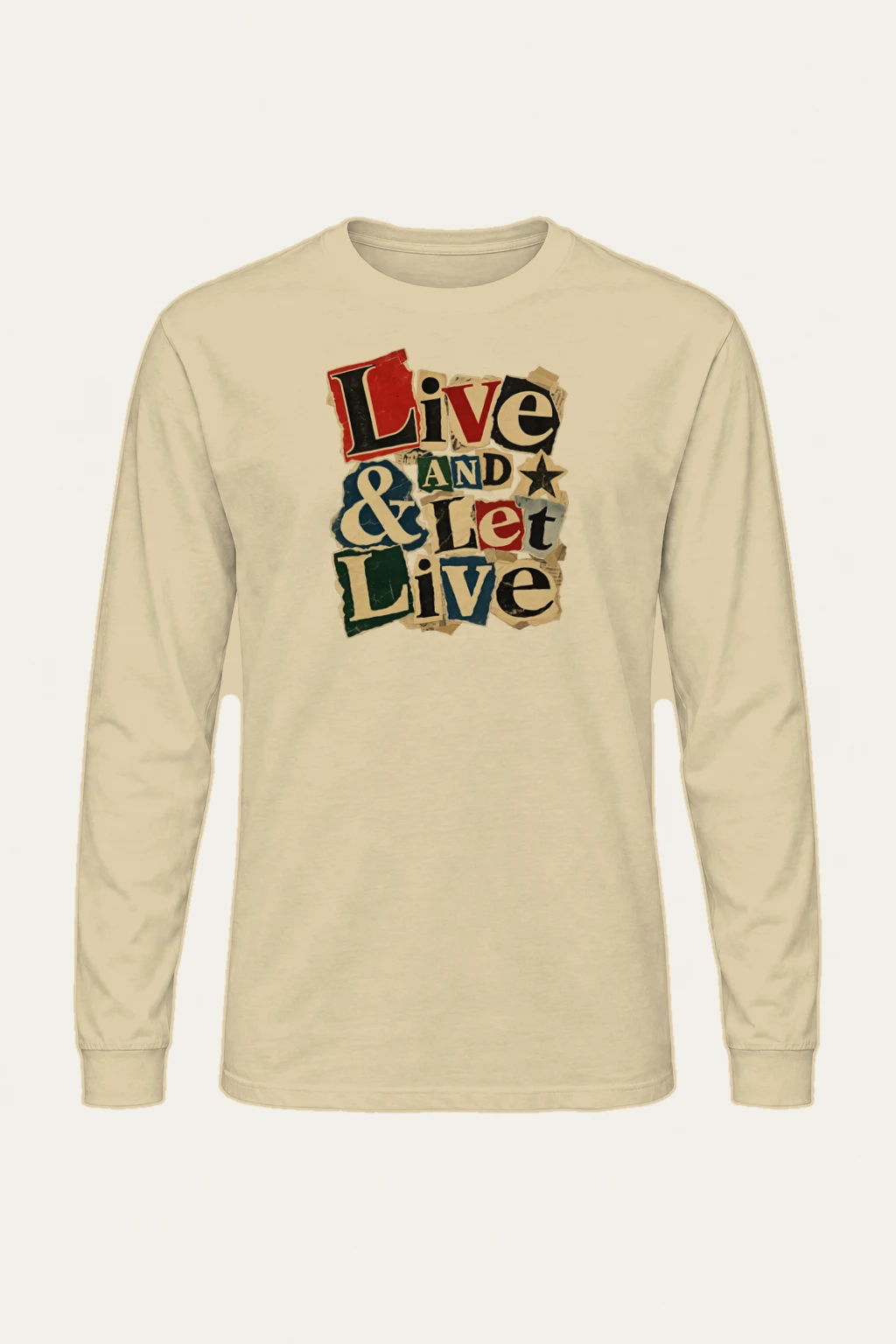"Live & Let Live" Unisex Longsleeve T-shirt | Gildan 2400