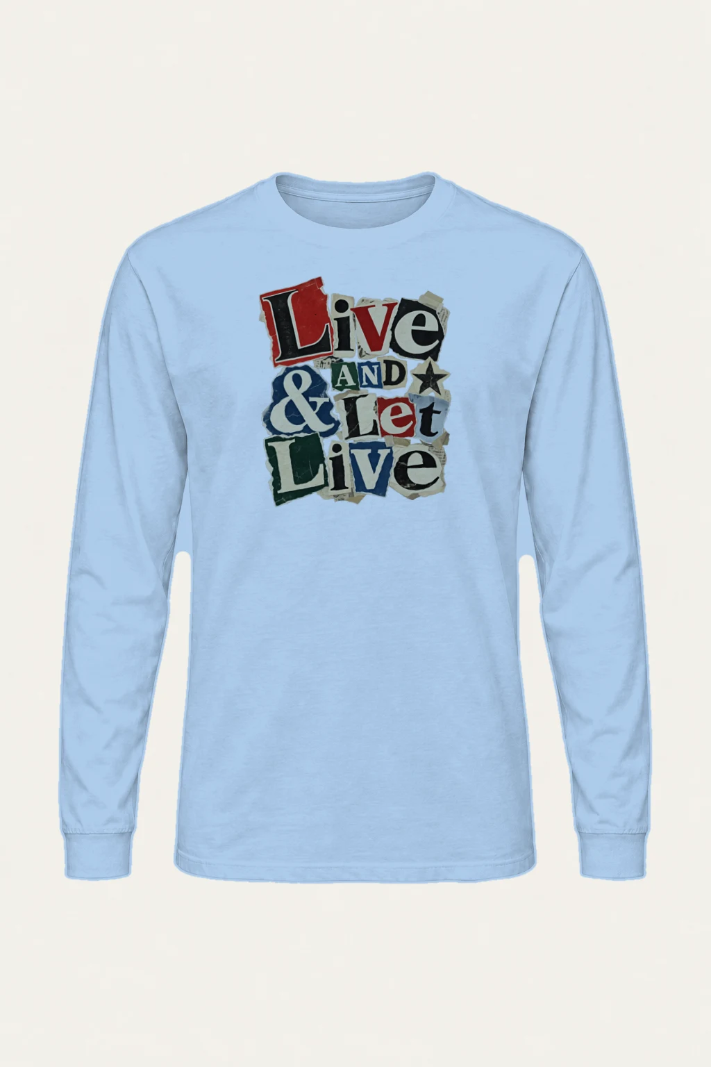 "Live & Let Live" Unisex Longsleeve T-shirt | Gildan 2400