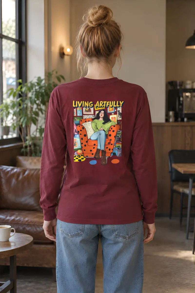 "Living Artfully" Unisex Longsleeve T-shirt