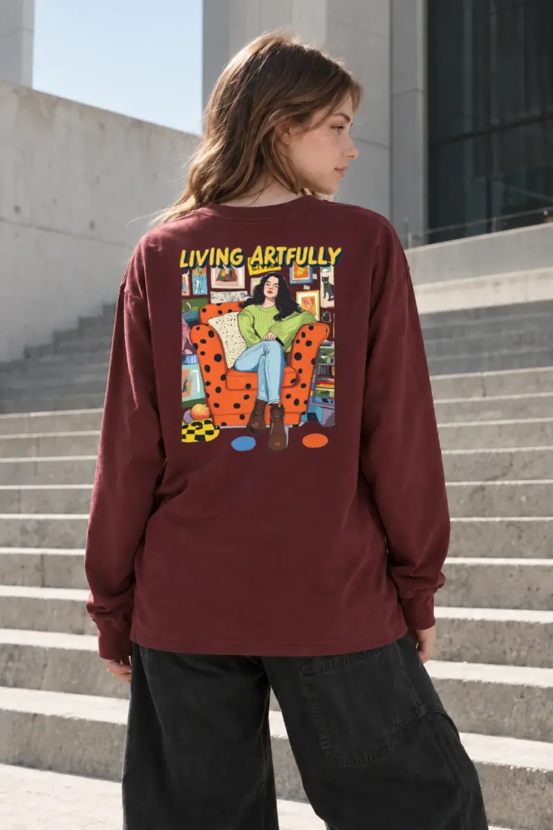 “Living Artfully” Unisex Longsleeve T-shirt | Gildan 2400