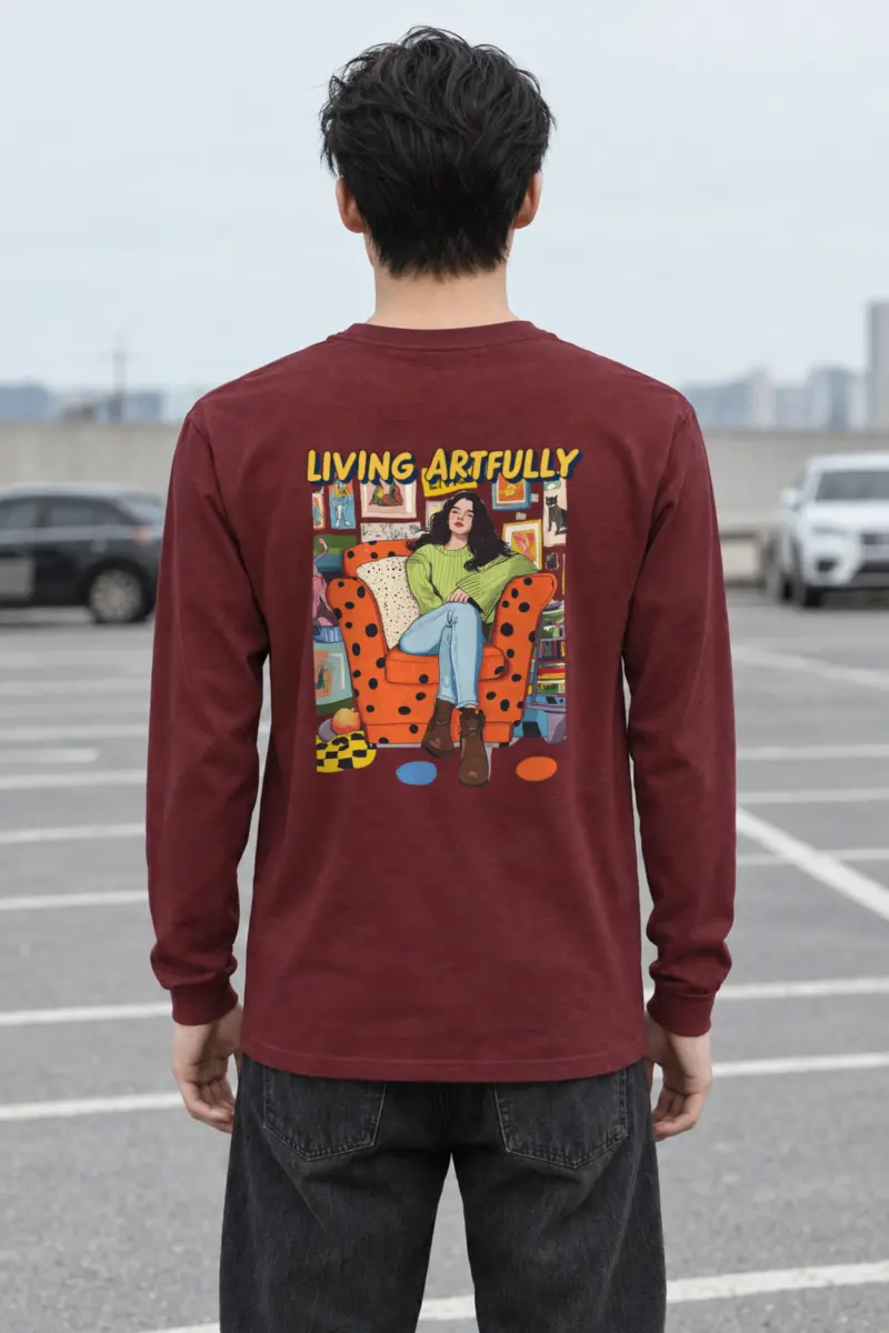 "Living Artfully" Unisex Longsleeve T-shirt