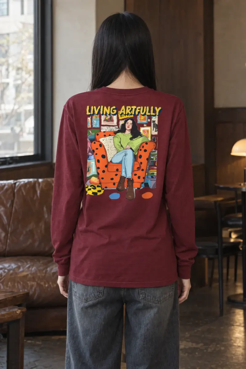 "Living Artfully" Unisex Longsleeve T-shirt | Gildan 2400