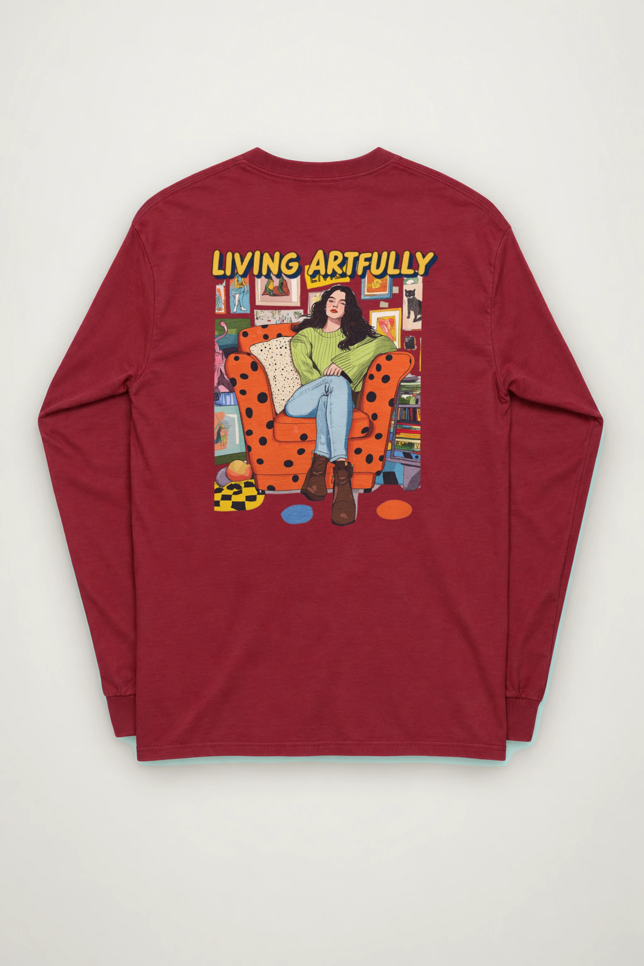 "Living Artfully" Unisex Longsleeve T-shirt