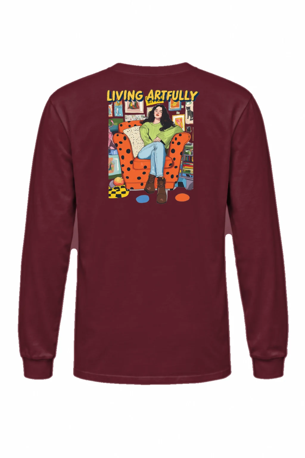 "Living Artfully" Unisex Longsleeve T-shirt | Gildan 2400
