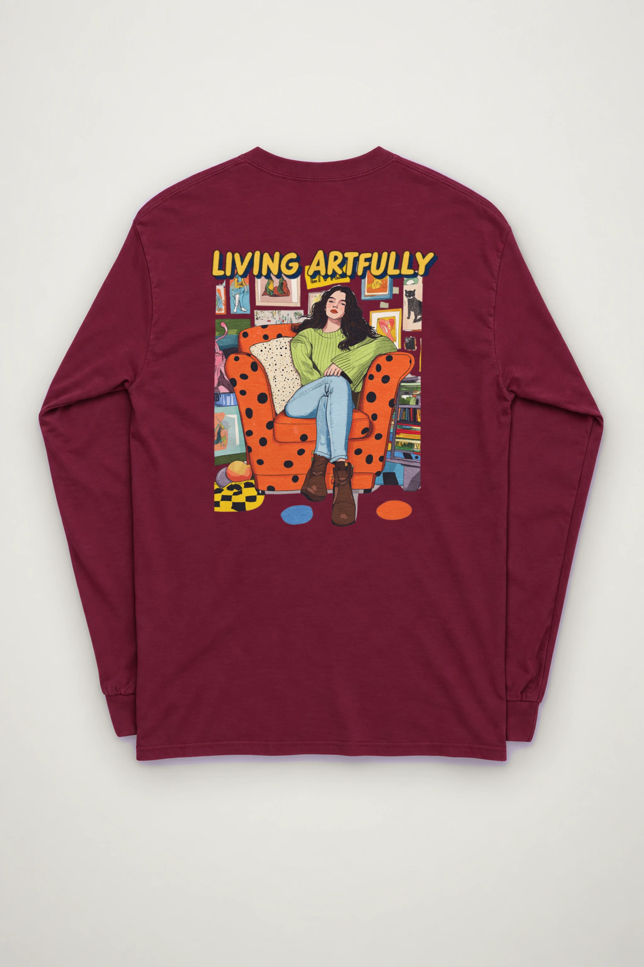 "Living Artfully" Unisex Longsleeve T-shirt