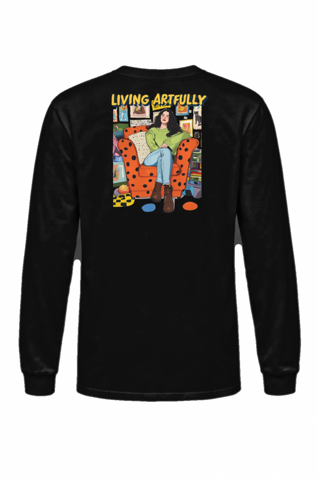 "Living Artfully" Unisex Longsleeve T-shirt | Gildan 2400