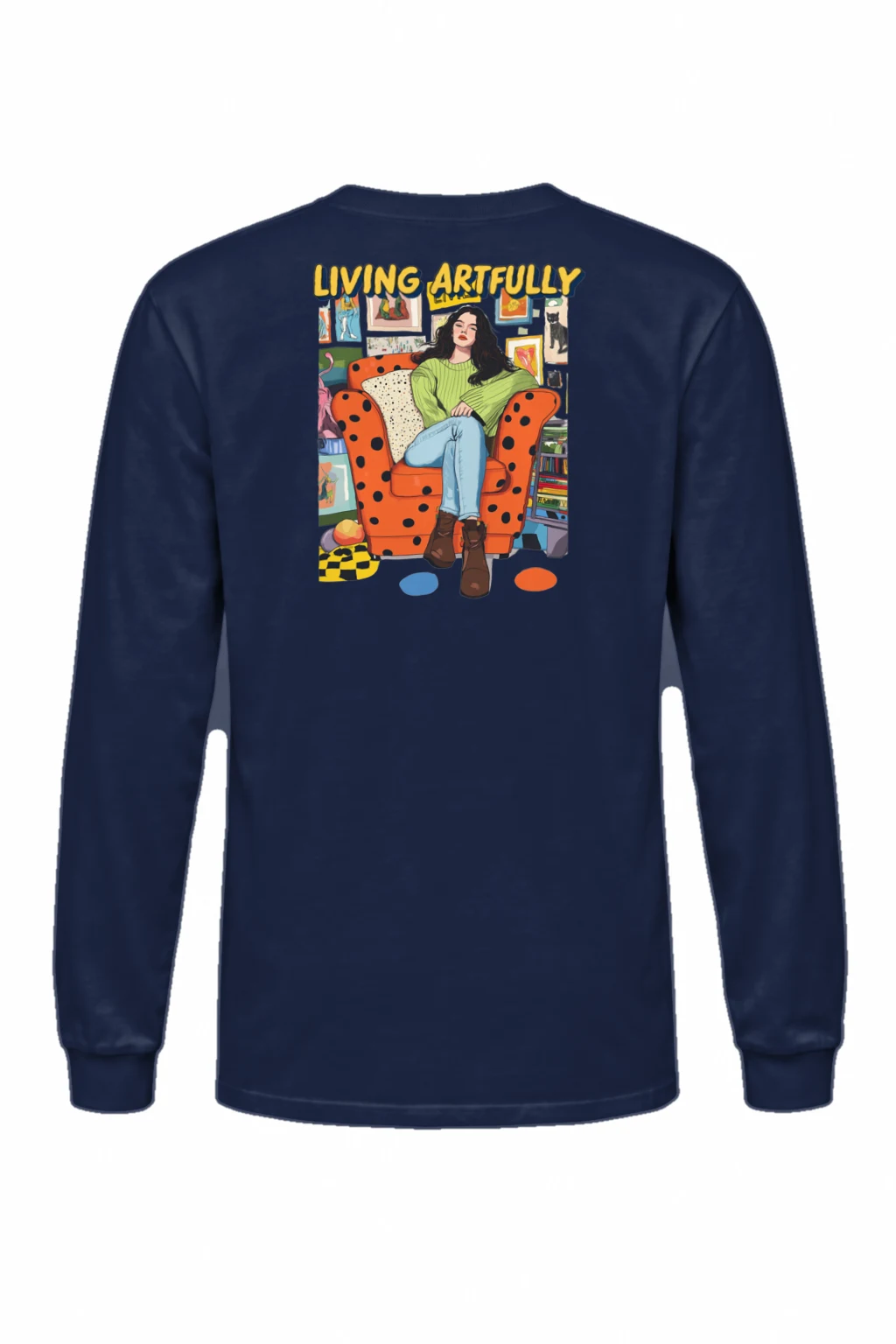 "Living Artfully" Unisex Longsleeve T-shirt | Gildan 2400