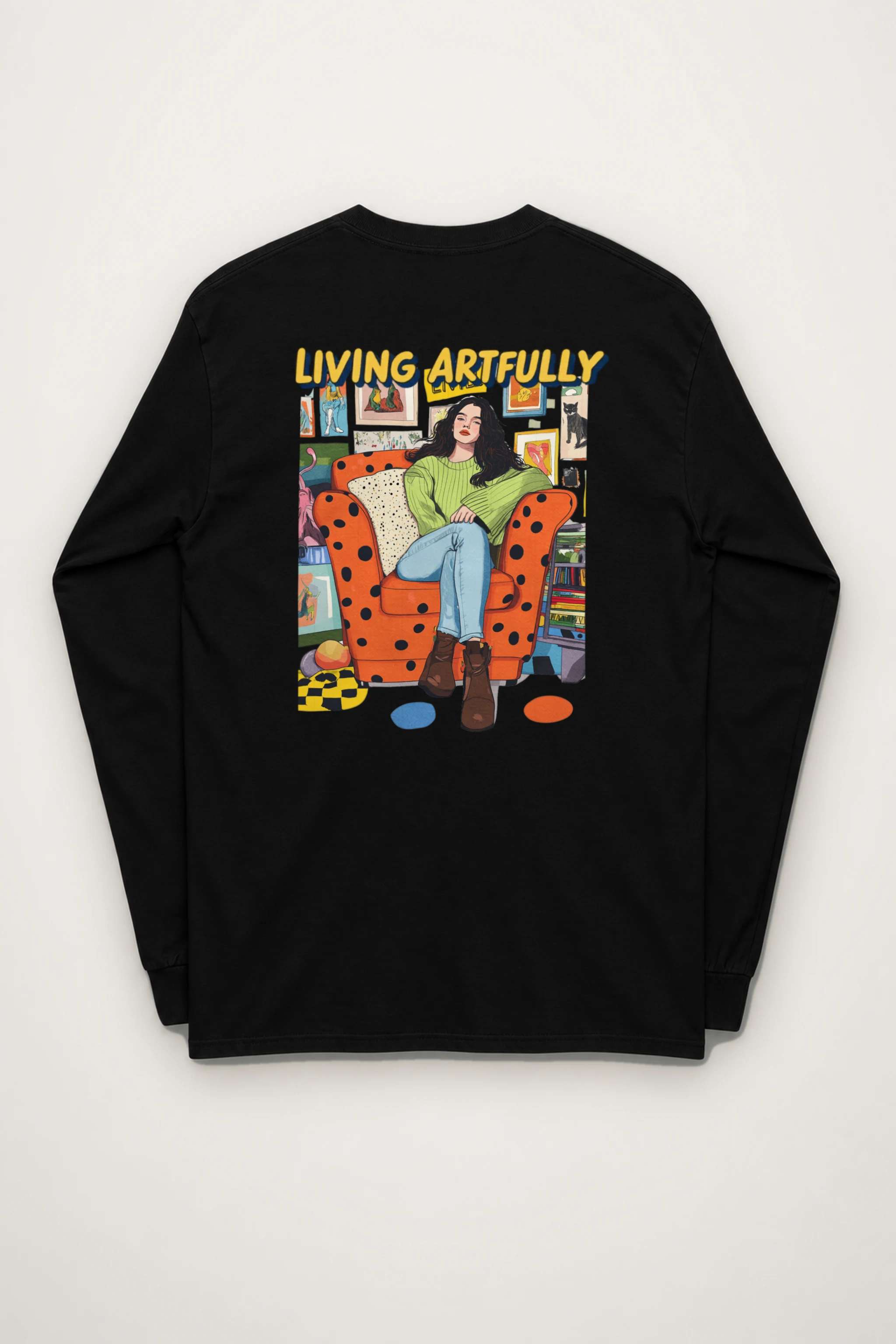 "Living Artfully" Unisex Longsleeve T-shirt