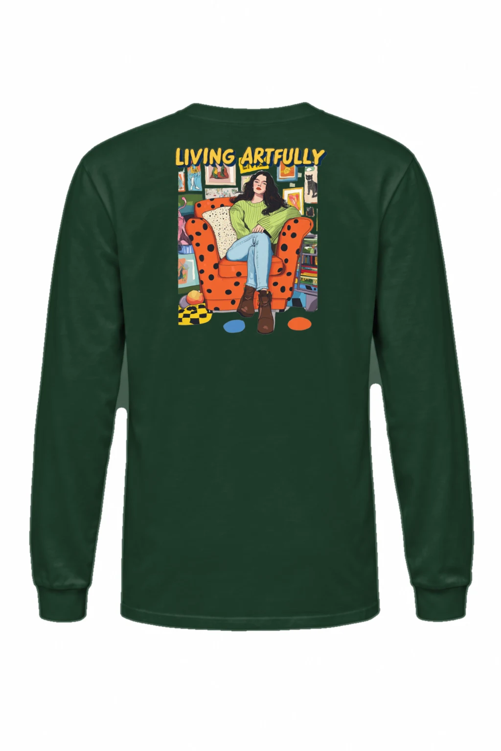 "Living Artfully" Unisex Longsleeve T-shirt | Gildan 2400