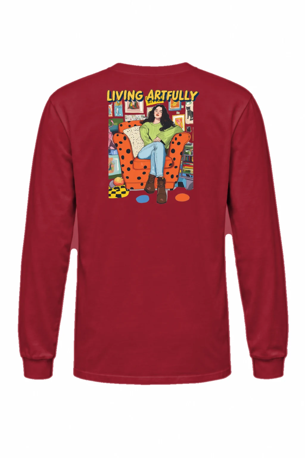 "Living Artfully" Unisex Longsleeve T-shirt | Gildan 2400