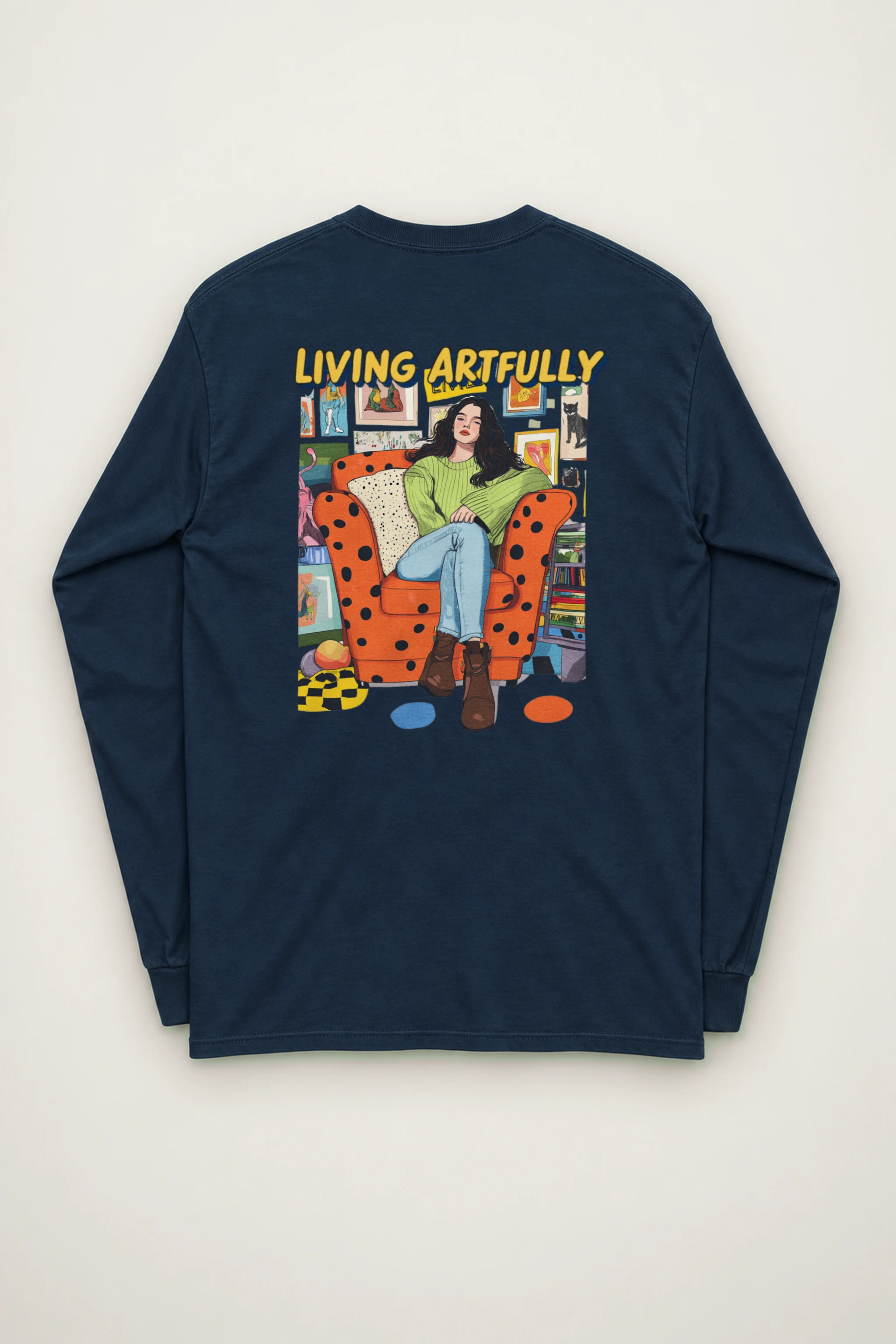 "Living Artfully" Unisex Longsleeve T-shirt