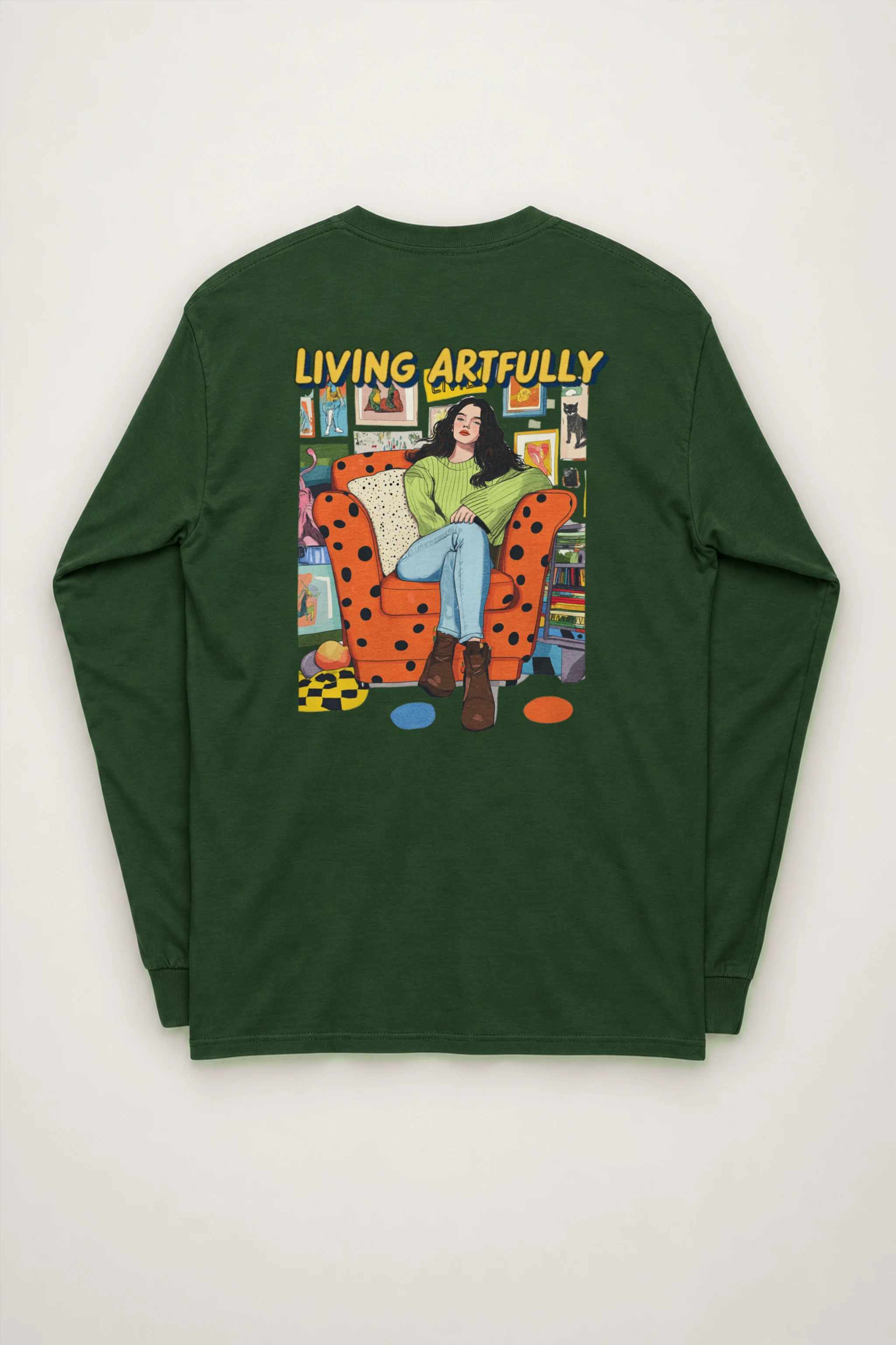 "Living Artfully" Unisex Longsleeve T-shirt