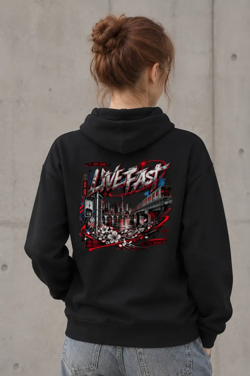"Seoul Subway Scene" Heavy Blend Unisex Pullover Hoodie