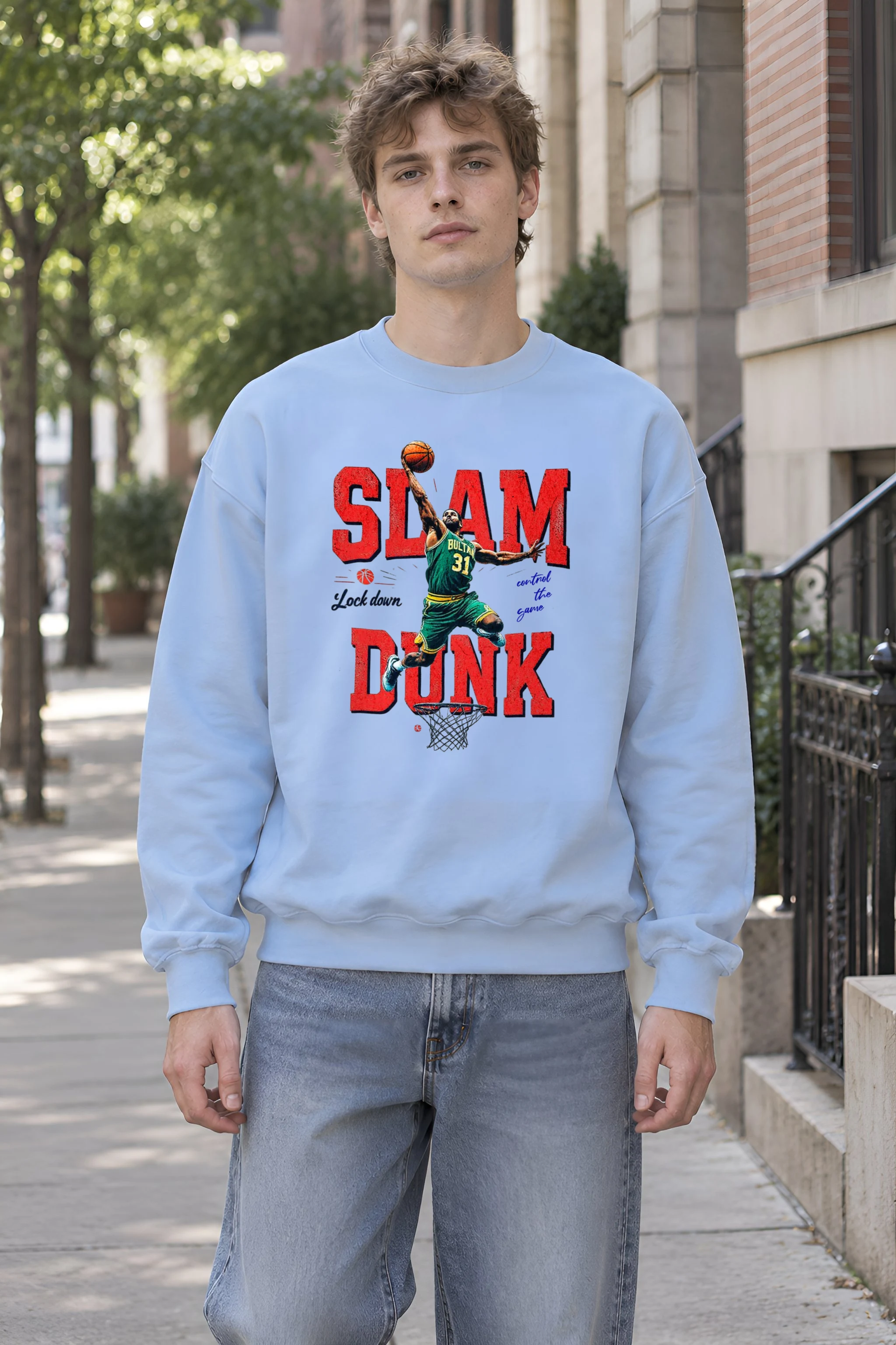 "Lock Down" Heavy Blend Unisex Crewneck Sweatshirt
