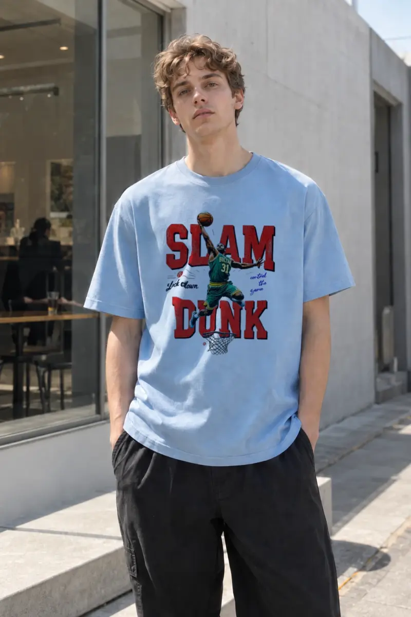 "Lock Down" Heavyweight Unisex Crewneck T-shirt | Gildan 5000