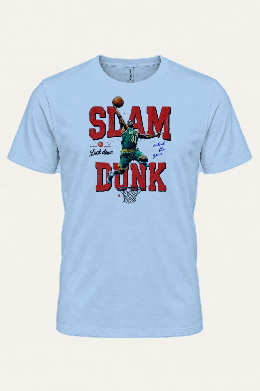 "Lock Down" Heavyweight Unisex Crewneck T-shirt | Gildan 5000