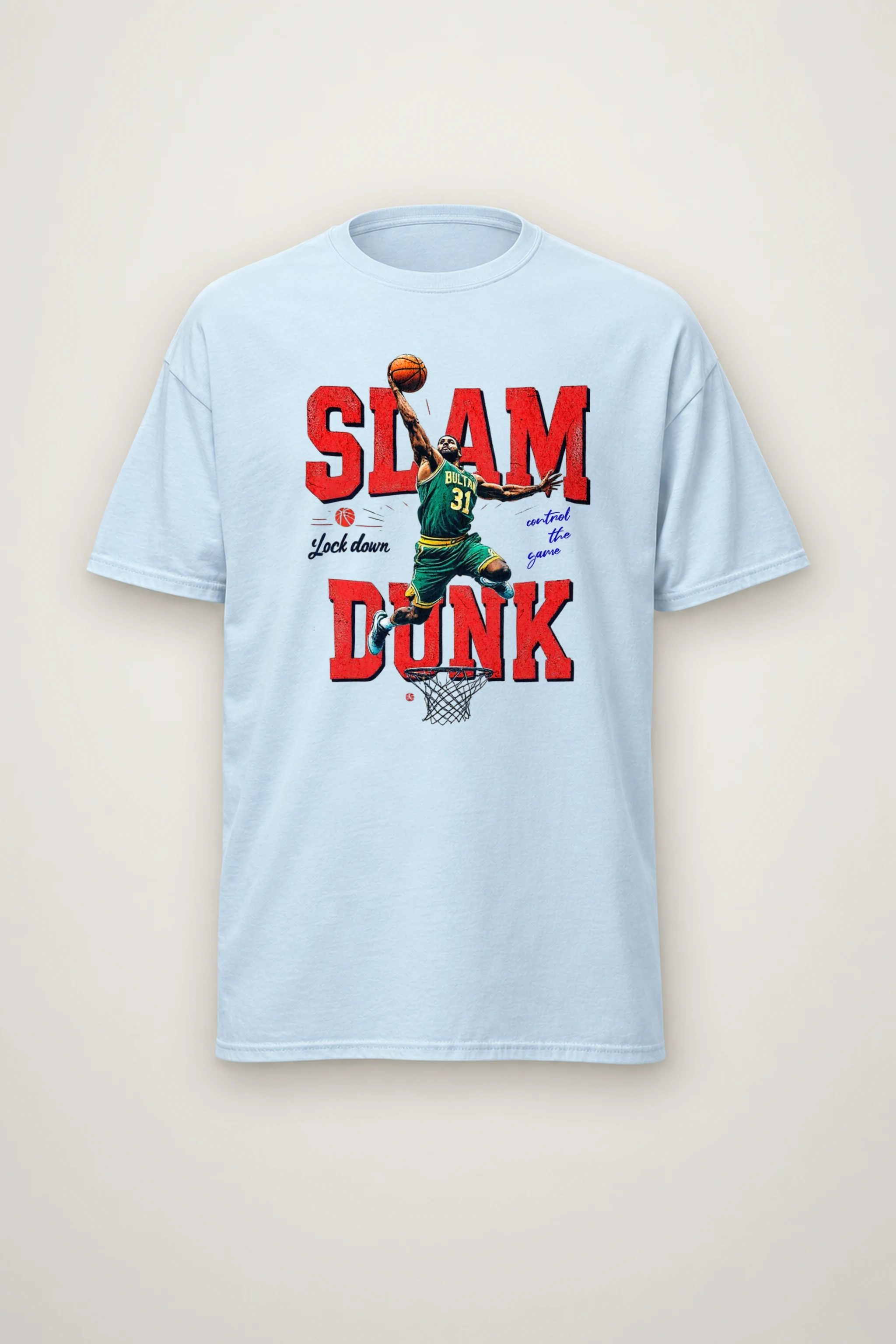 "Lock Down" Heavyweight Unisex Crewneck T-shirt