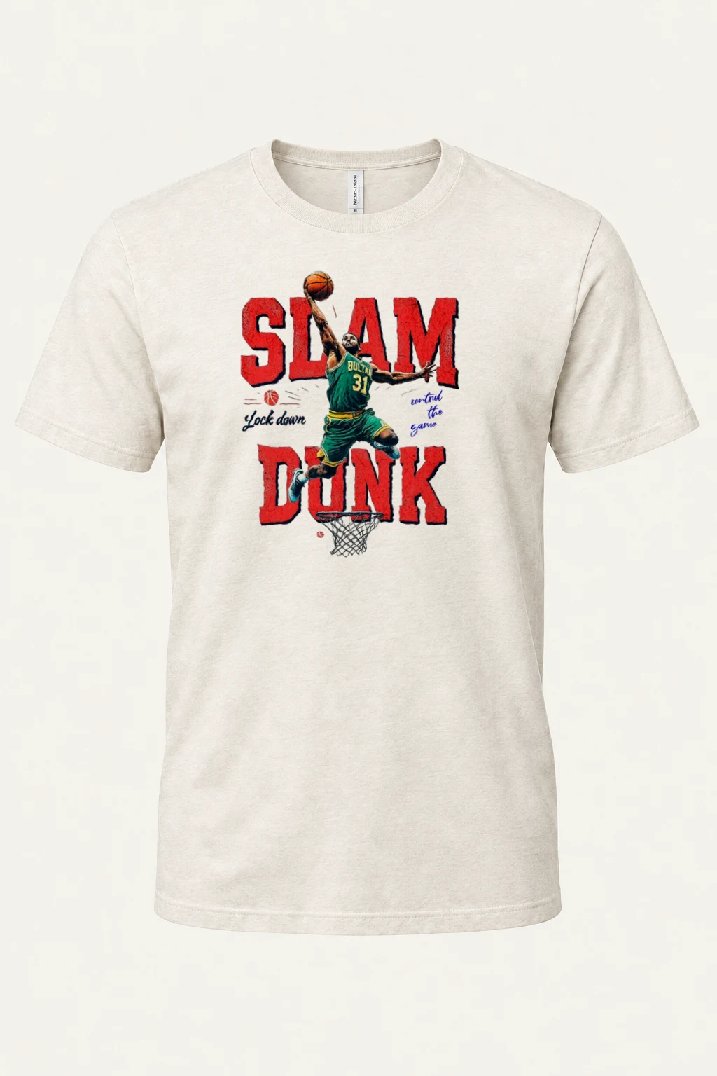 "Lock Down" Heavyweight Unisex Crewneck T-shirt | Gildan 5000