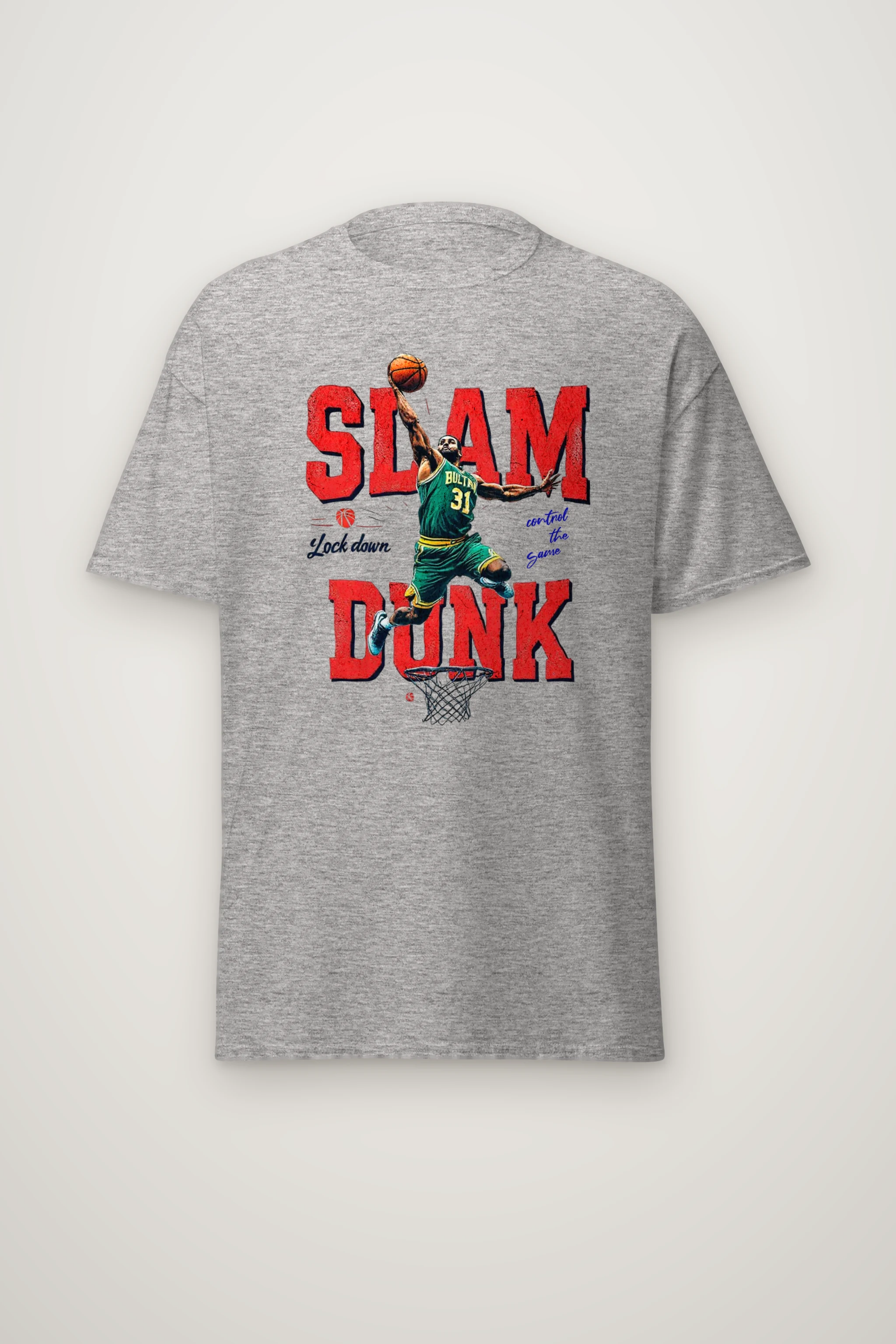 "Lock Down" Heavyweight Unisex Crewneck T-shirt