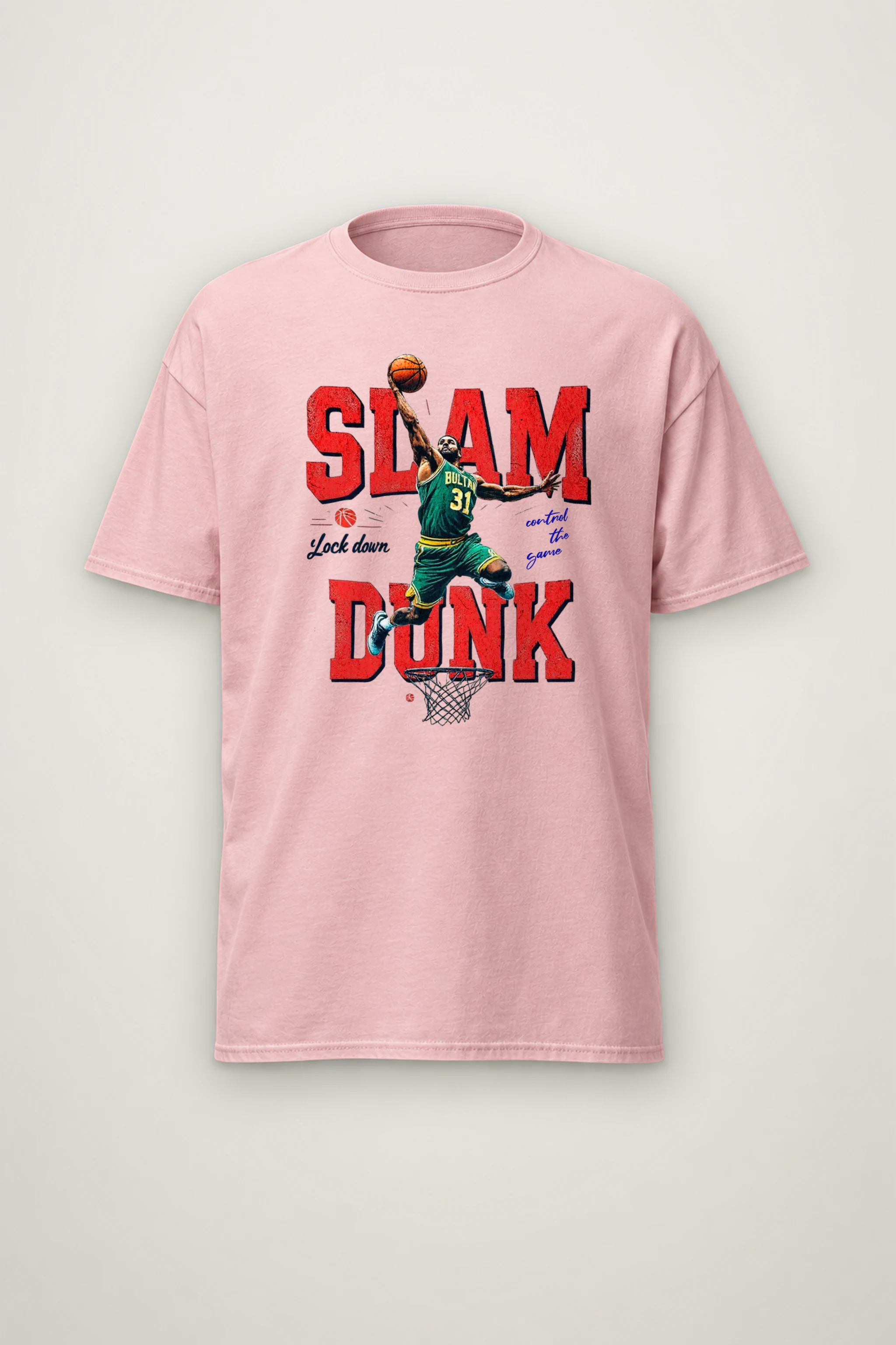 "Lock Down" Heavyweight Unisex Crewneck T-shirt