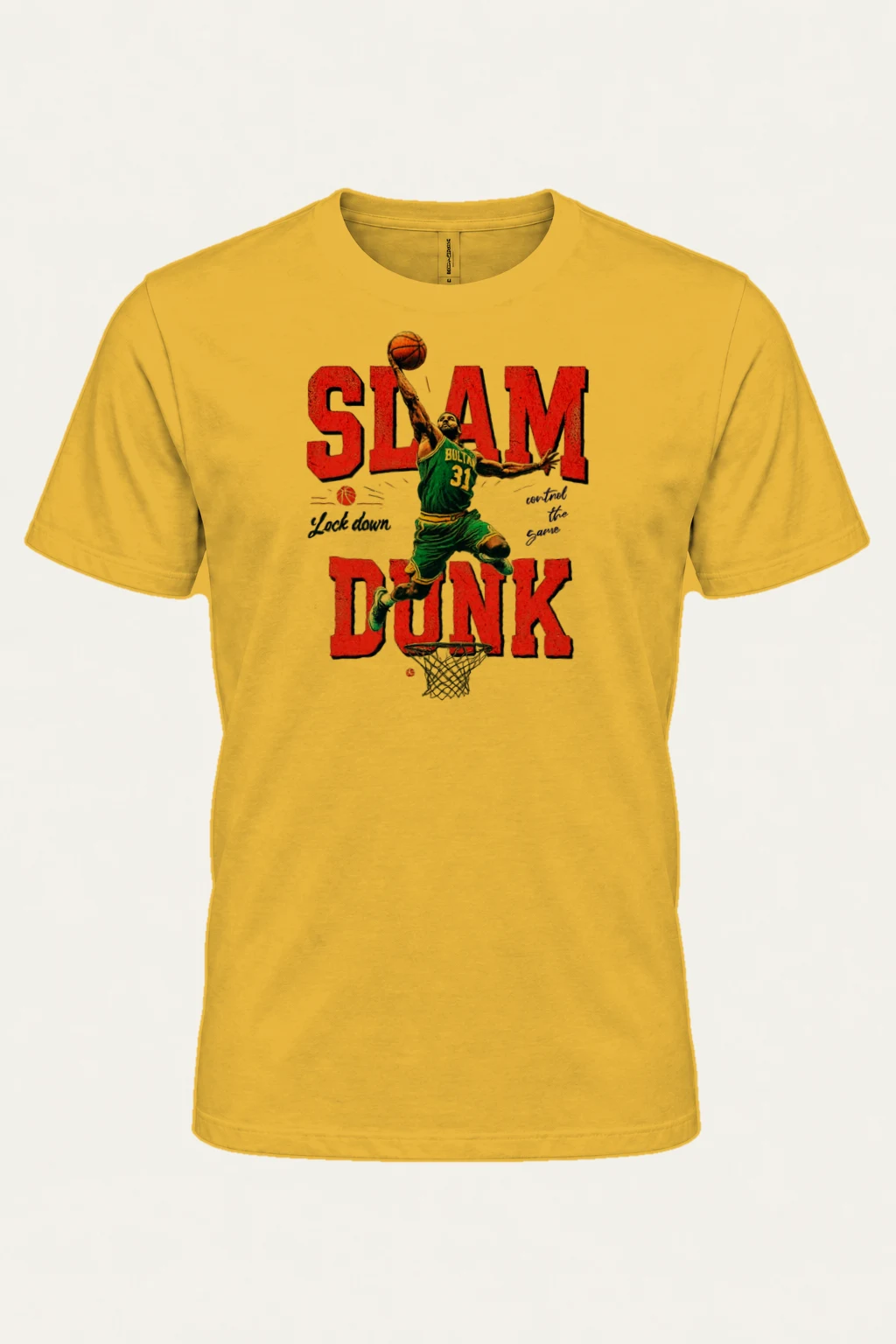"Lock Down" Heavyweight Unisex Crewneck T-shirt | Gildan 5000
