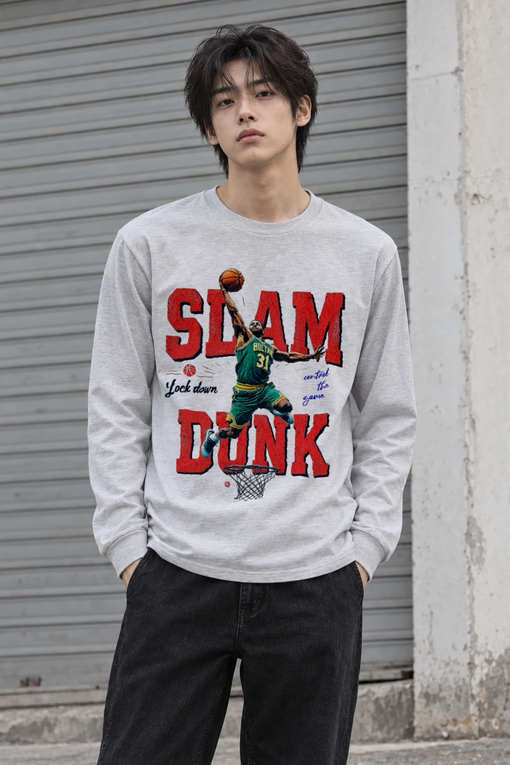 "Lock Down" Unisex Longsleeve T-shirt | Gildan 2400