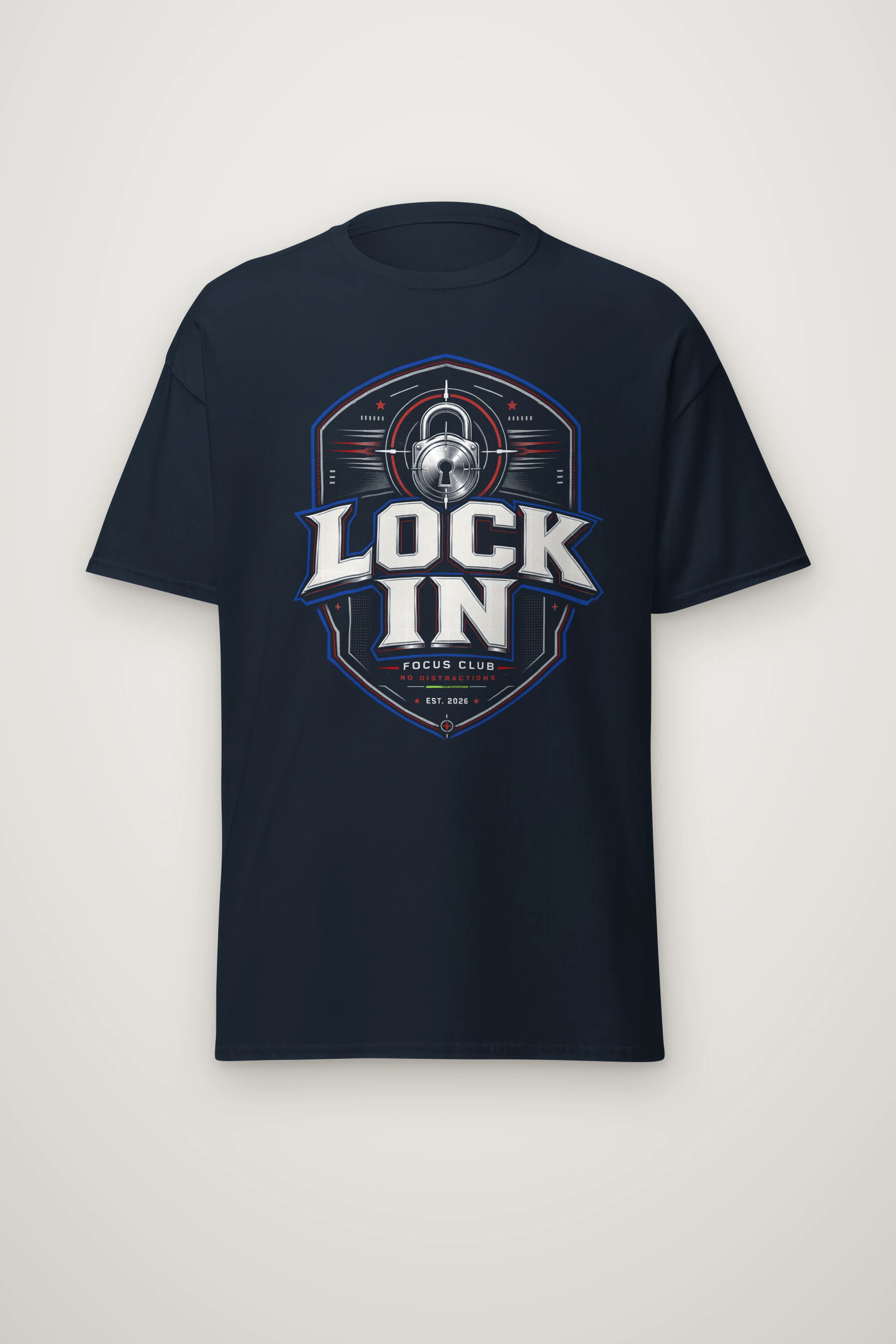 "Lock In Focus Club" Heavyweight Unisex Crewneck T-shirt