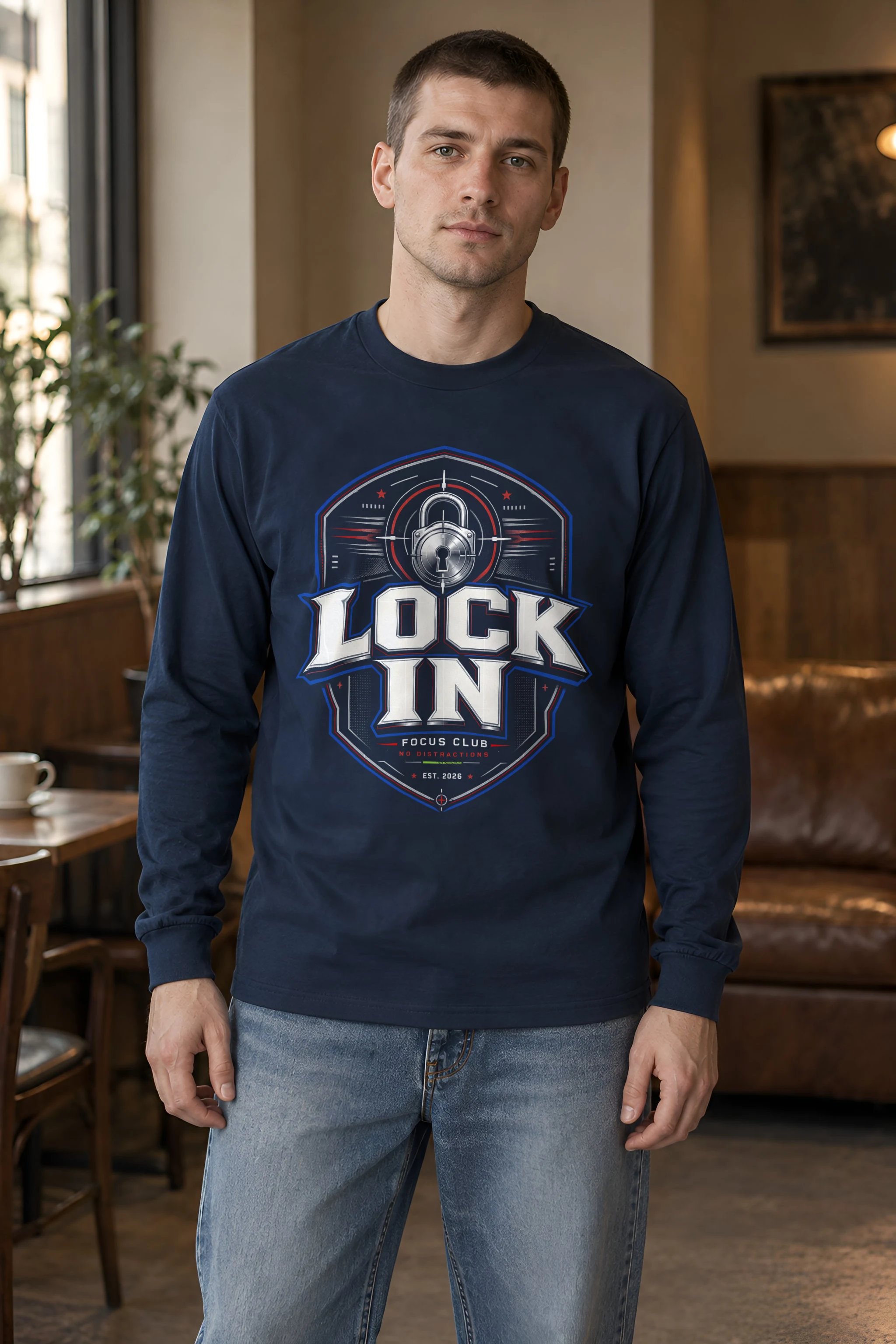 "Lock In Focus Club" Unisex Longsleeve T-shirt